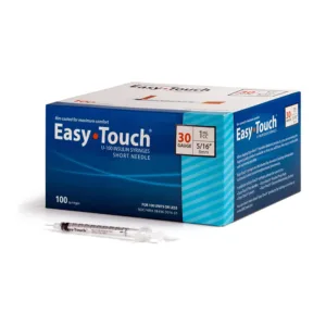 Easy touch insulin syringes 30 gauge 1cc 5/16